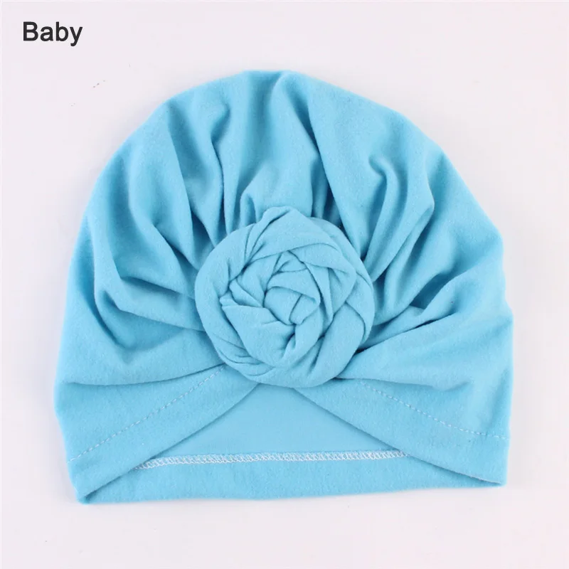 Baby Blue Комплект из 2 предметов, одинаковая шапка для всей семьи, для мамы и ребенка, спортивная шапка-тюрбан для йоги, Bebe Mommy, осенне-зимние шапки Gorros Para Beanies, реквизит для фотосессии - Цвет: Baby Blue