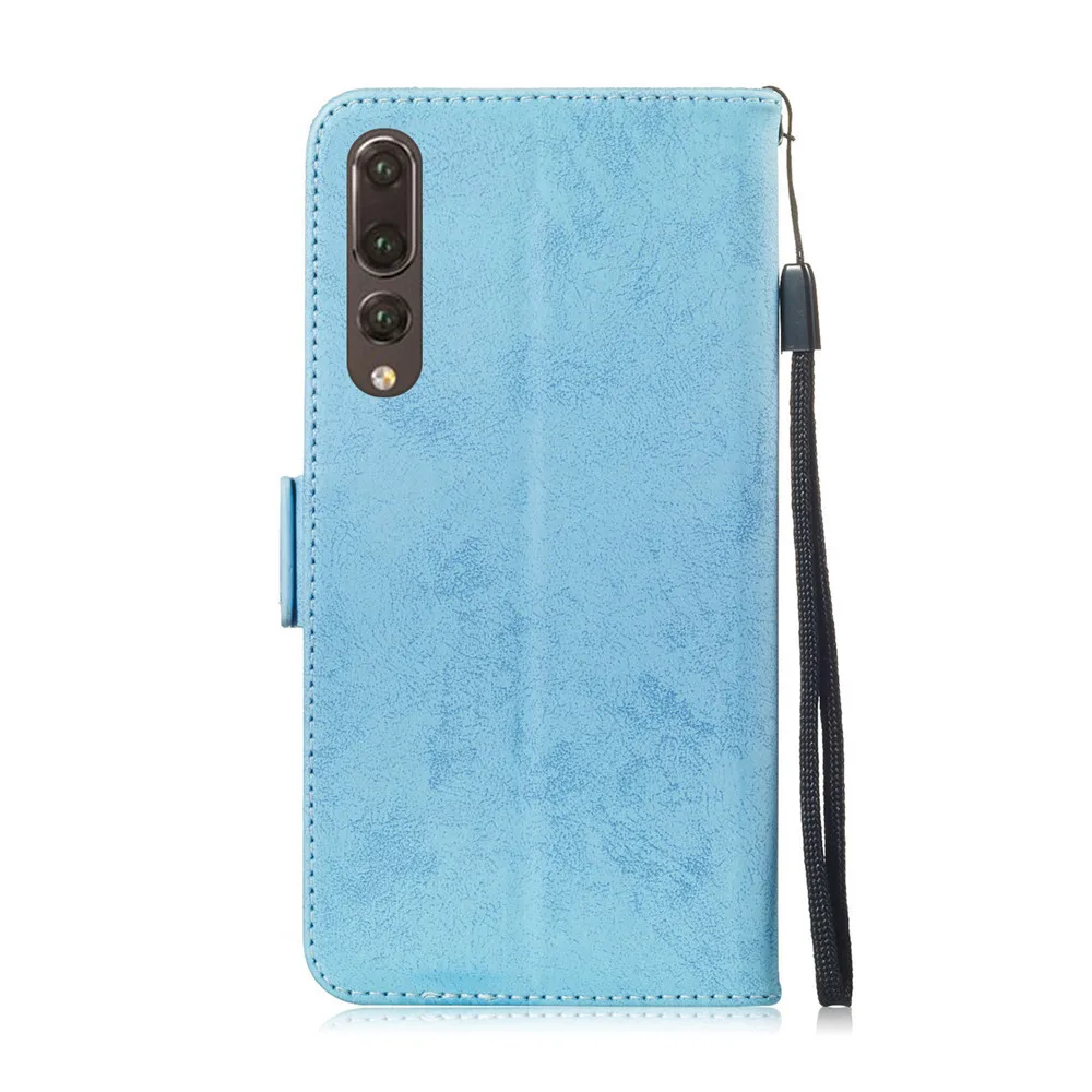 Кожаный флип-чехол Y9 2019 для Huawei P20 Lite чехол телефона Huawa Mate 20 Pro Простой PU кошелек P10