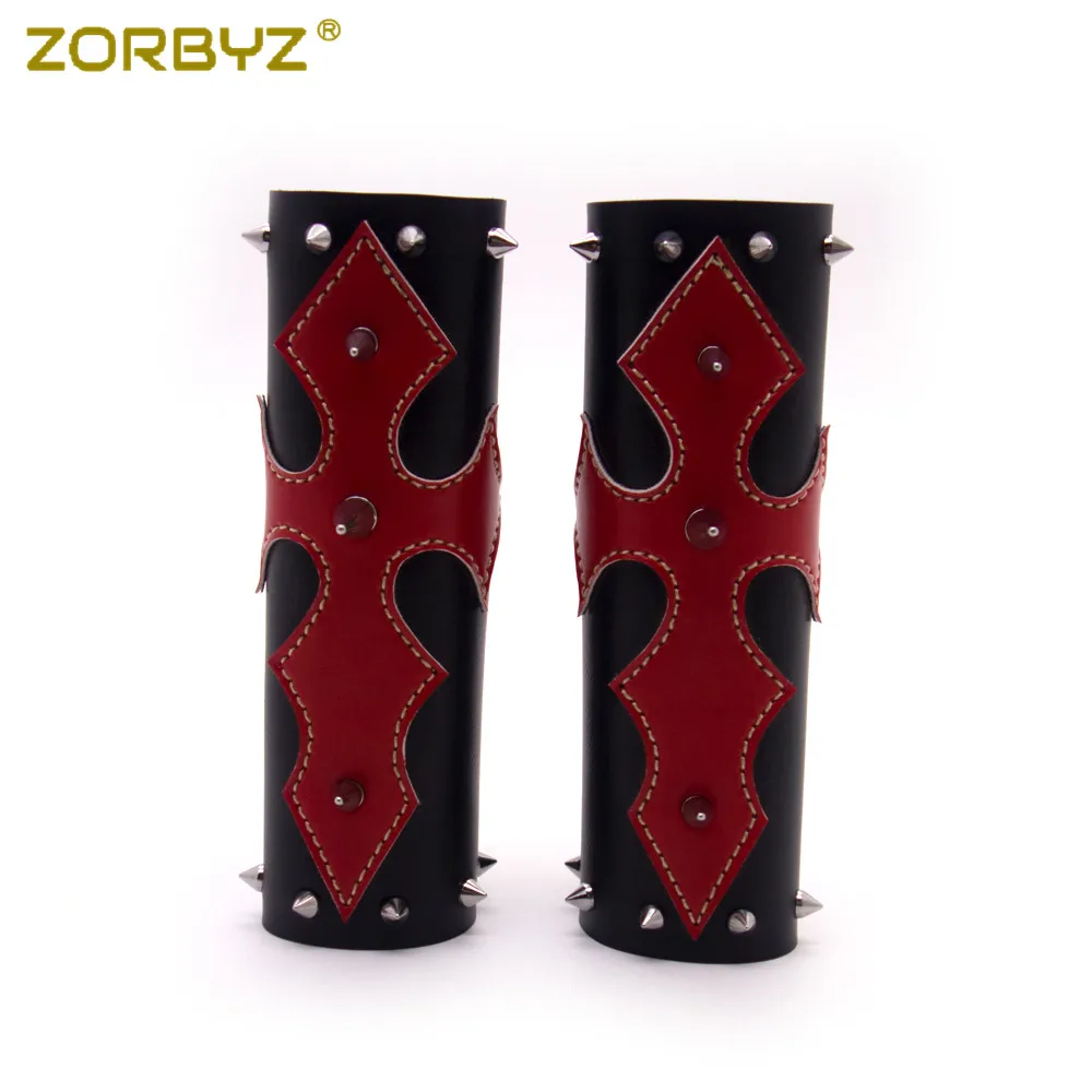 ZORBYZ Универсальный черный мотоциклетный чехол из ПУ кожи защита передней вилки