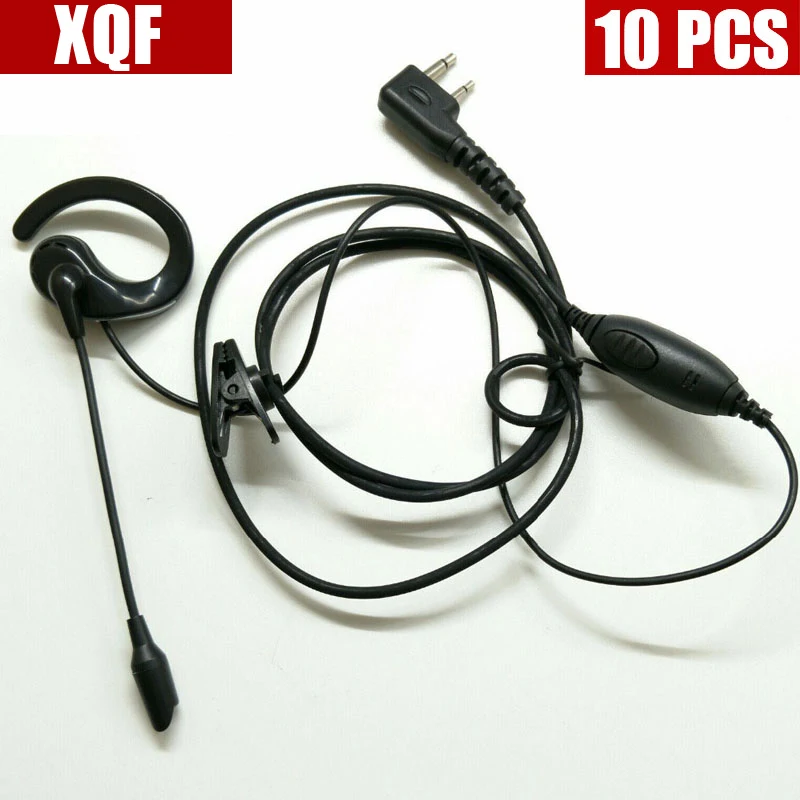 XQF 10PCS Hot rod headset with simple and convenient with a stick for ICOM V82 V80 radio