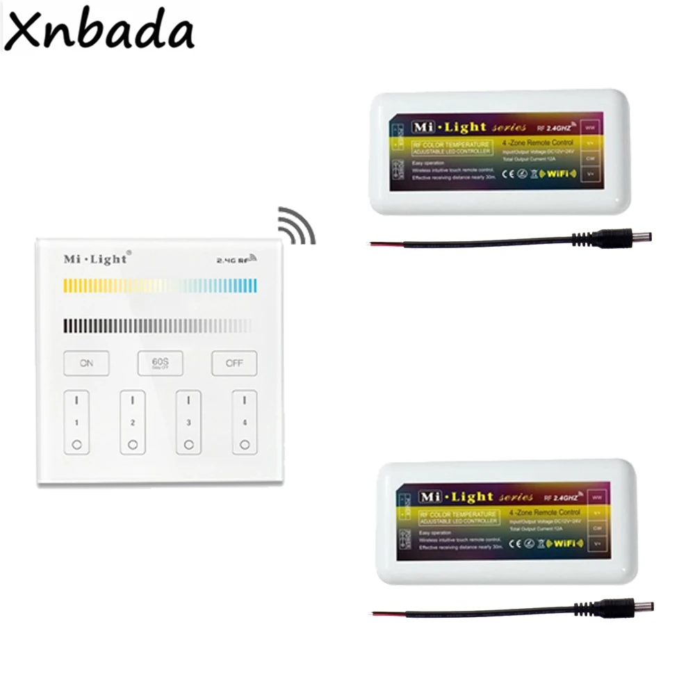 Milight T2 Сенсорная панель Bemote контроллер AC110/220V MiBoxer 2 4G FUT035 цветовая температура