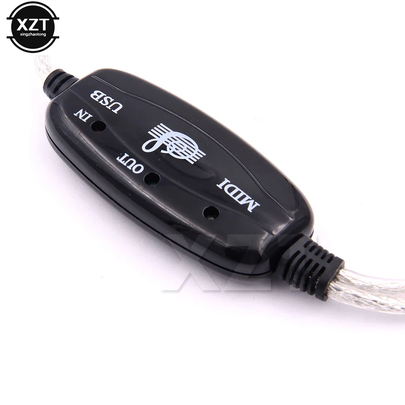 Новый USB конвертер интерфейсного кабеля MIDI для ПК в музыкальную клавиатуру шнур