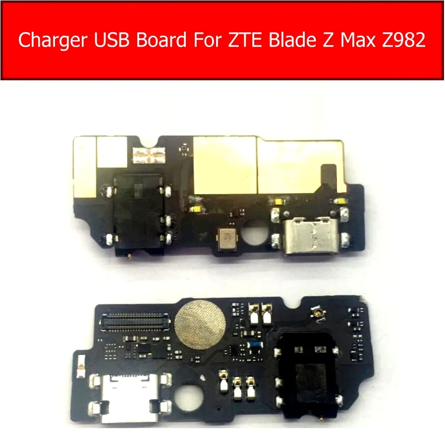 Разъем для микрофона и аудиоразъема зарядная Плата USB ZTE Blade Z Max Z982 замена разъема