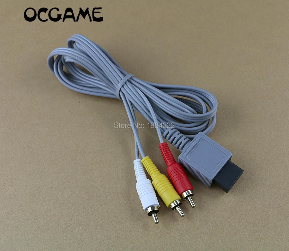 OCGAME 10 шт./лот Лидер продаж 1 8 м 6 футов Аудио Видео AV /TV Композитный RCA кабель Шнур