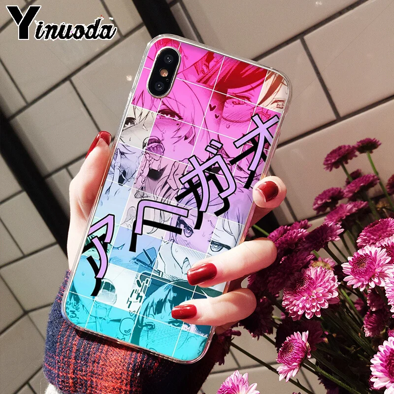 Yinuoda аниме девушка мультфильм Япония милые лица Мягкий чехол для телефона Apple iPhone 8 7 6 6S Plus X XS MAX 5 5S SE XR мобильные телефоны