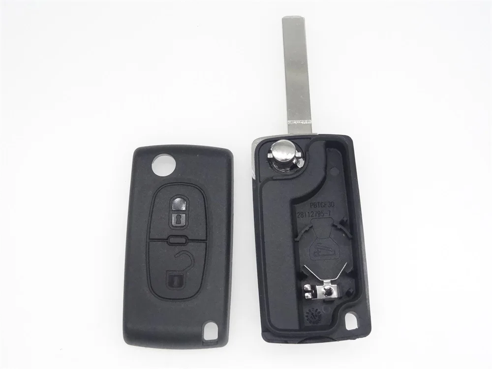 AUTEWODE дистанционного флип дистанционный ключ корпус ключа для Peugeot 207 307 308 407 807