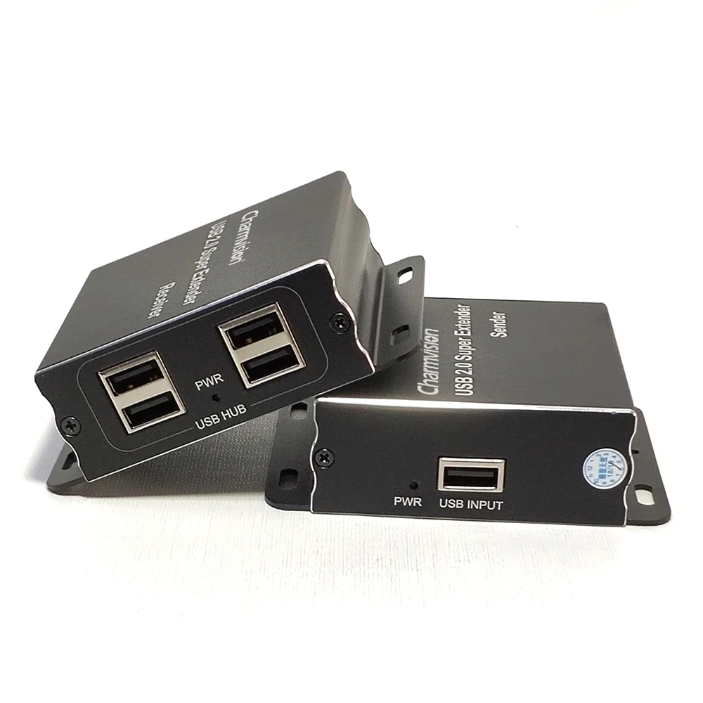 Charmvision EU204P 100 метров USB удлинитель Поддержка USB2.0 протокол с 4 USB2.0 480 Мбит/с выходной порт через RJ45 UTP CAT6 кабель