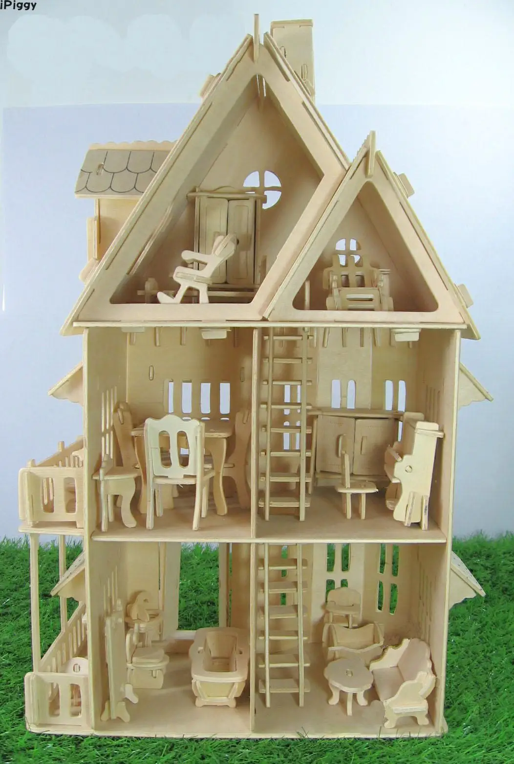 IPiggy готические куклы дом деревянные весы модели 3D головоломка DIY кукольный домик