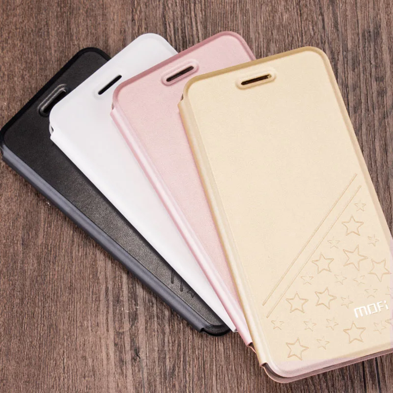 Huawei nova lite чехол Mofi Оригинал P10 Lite кожаный 2017 Чехол подставка корпус держатель