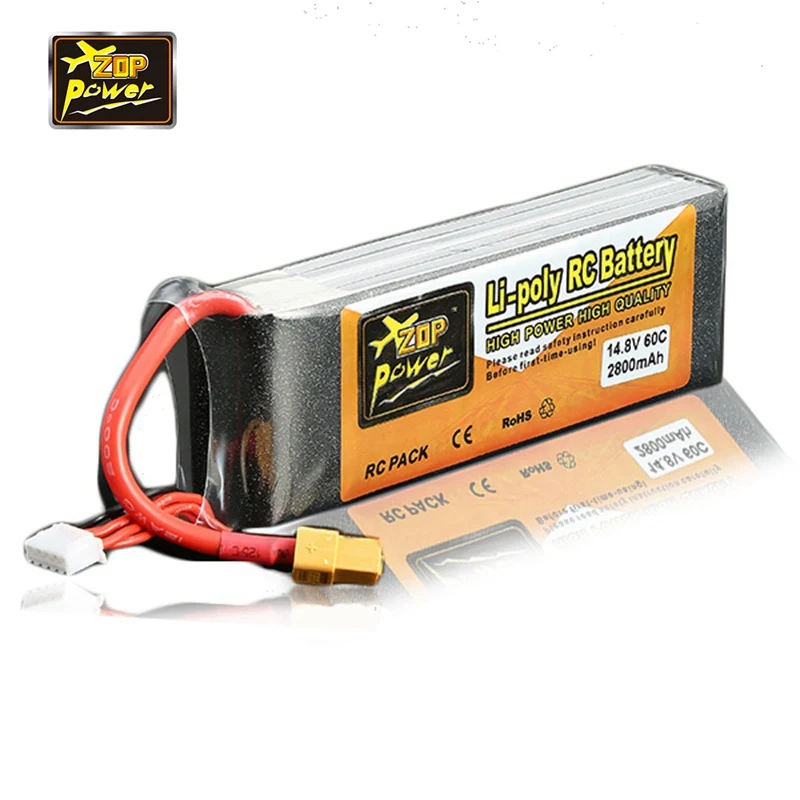 Новейший ZOP power 14 8 V 2800 mAh 4S 60C Lipo аккумулятор XT60 Разъем для RC дроны FPV игрушечные
