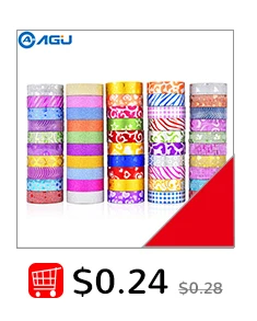 AAGU 44 шт./компл. зауженные блестящие Декоративный Рождественский скотч Скрапбукинг декоративная клейкая Бумага скотч коробка посылка набор маскировочной клейкой ленты