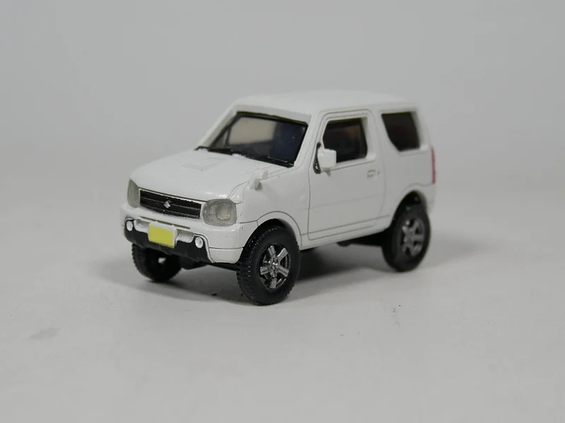 Белый AOSHIMA 1: 64 SUZUKI Jimny JB23 модель автомобиля(пластиковый материал - Цвет: Белый
