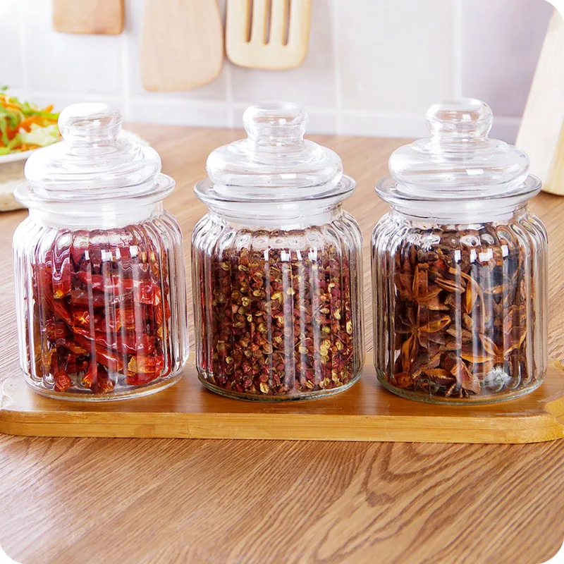 1 шт. стеклянная бутылка для хранения емкость чая конфет уплотнительное кольцо