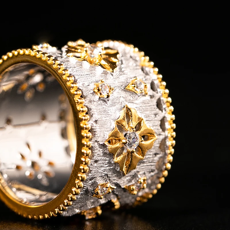 Женское ювелирное изделие из серебра 925 пробы в винтажном стиле|925 jewelry|zircon ringring