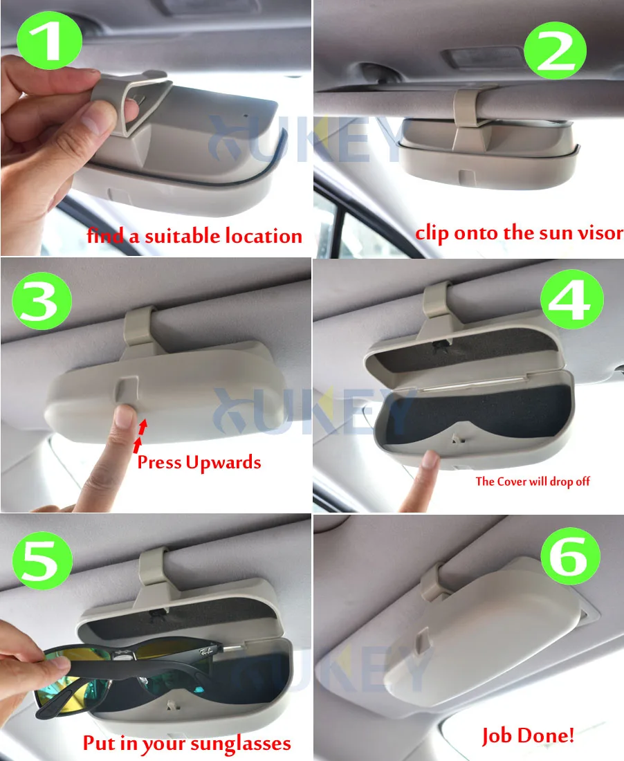Sunglasses Car Eyeglass Holder Box For Smart Fortwo Forfour Benz C E S M GLK GL W211 W221 W163 W164 W203 W204 Clip Accessories | Автомобили