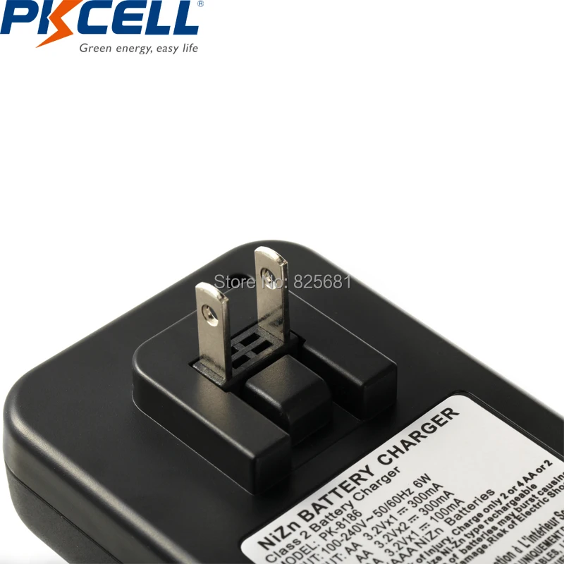 PKCELL 4 шт. NIZN AA Аккумуляторная батарея aa 2500mWh и 4 шт. ni-zn AAA батарея aaa 900mWh 1,6 в с зарядным устройством США или ЕС вилка