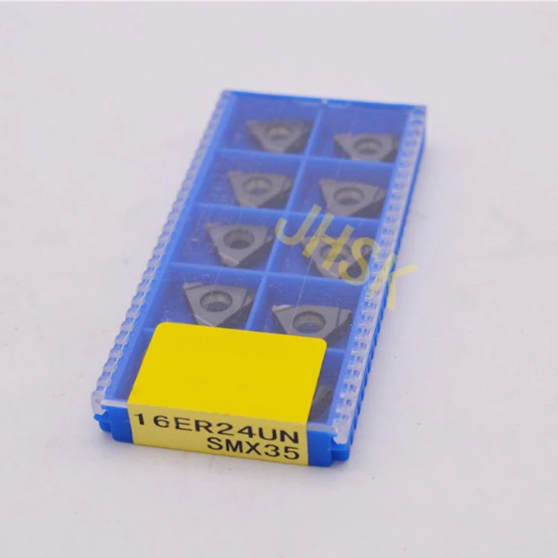 

10pcs 16ER 24UN SMX35 Carbide Insert For Threading Turning Tool Boring BAR