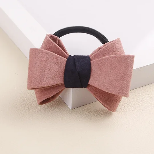 Новый бантом резинка для хвоста держатели красоты из органической кожи Стиль