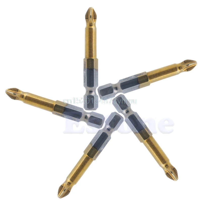 

5Pcs Anti Slip Electric Screwdriver Bits Single Side Magnetic Hex Shank PH2 50mm-L057 New hot