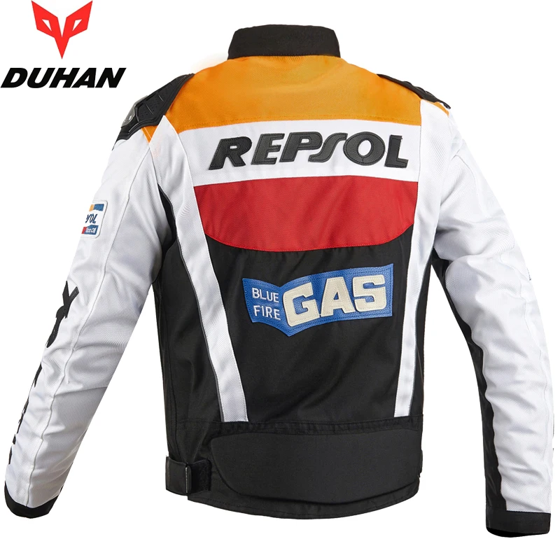 Новые DUHAN мотоциклетные куртки moto GP REPSOL куртка для гоночного мотоцикла наивысшего качества Оксфорд езда Джерси