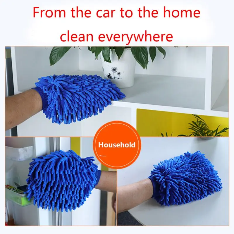 

New Car Cleaning Drying Gloves Ultrafine Fiber Microfiber Window Washing Tool Home Cleaning Car Wash Glove for Car Paint Care