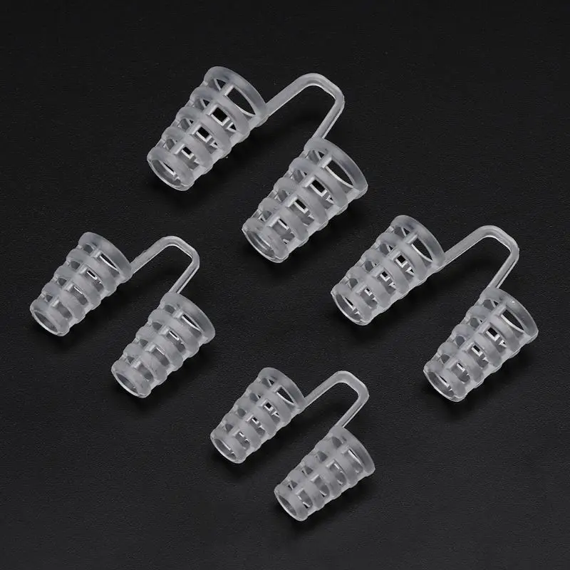 

DUAI 4Pcs Mini Anti Snoring Nose Clips Snore Stopper Relief Breathe Easy Nasal Portable Personal Health Care Sleep Snoring