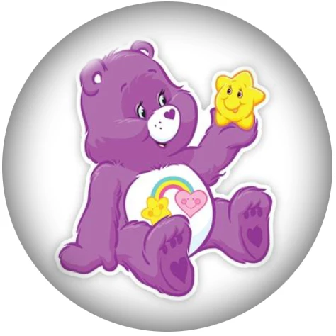 Bear rainbow LOVE SUN glass snap button Round photo glass cabochon demo flat back Making findings 12mm/18mm/20mm/25mm DA3058 - Цвет: A7347