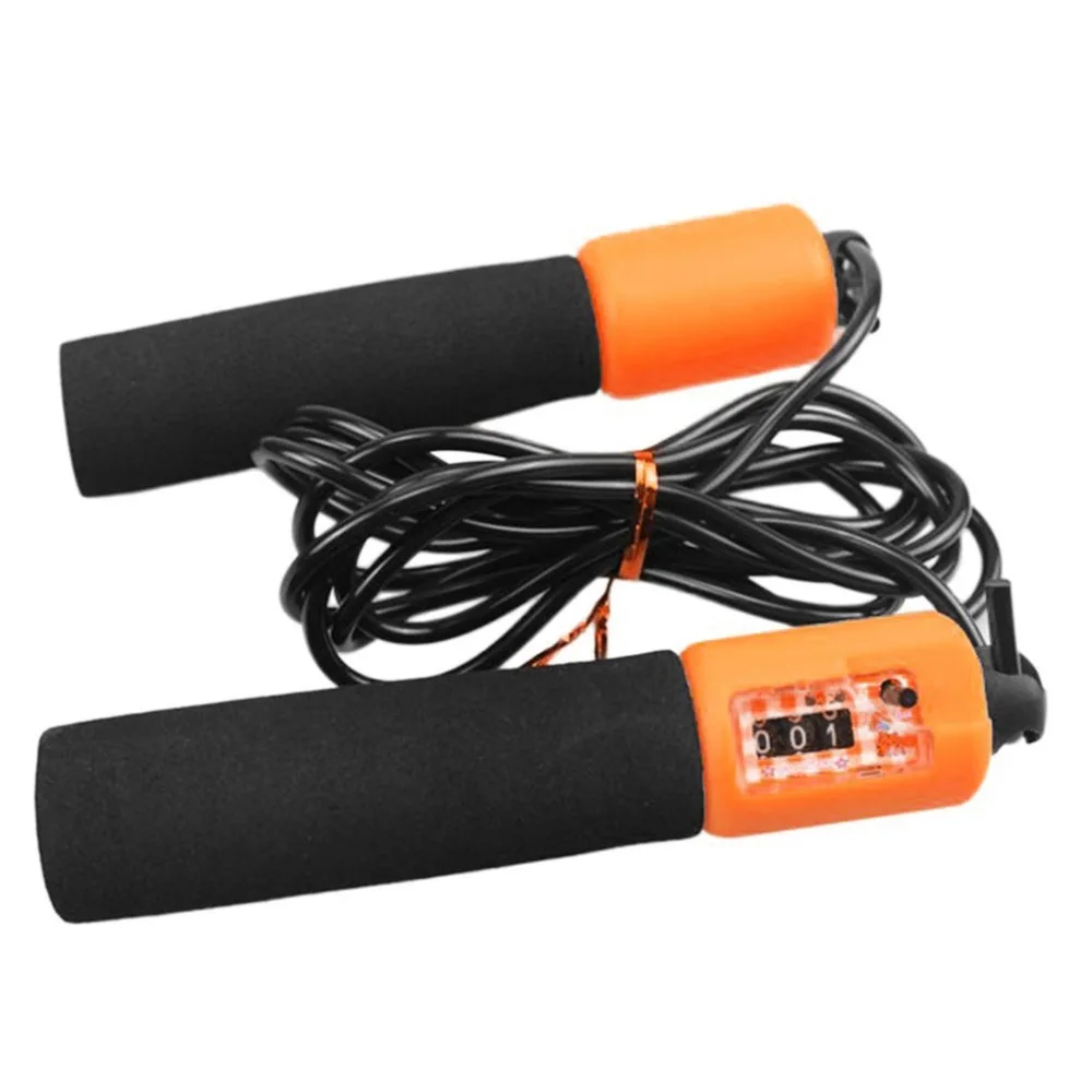 2.8M Crossfit Fitness Equipment Adjustable Sponge Handle Rope Jumping Bodybuilding Exercise Bearing Rope Skipping