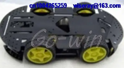DHL/EMS 10 шт. 4 Колеса Мобильный Робот Платформы Смарт Шасси Автомобиля Arduino