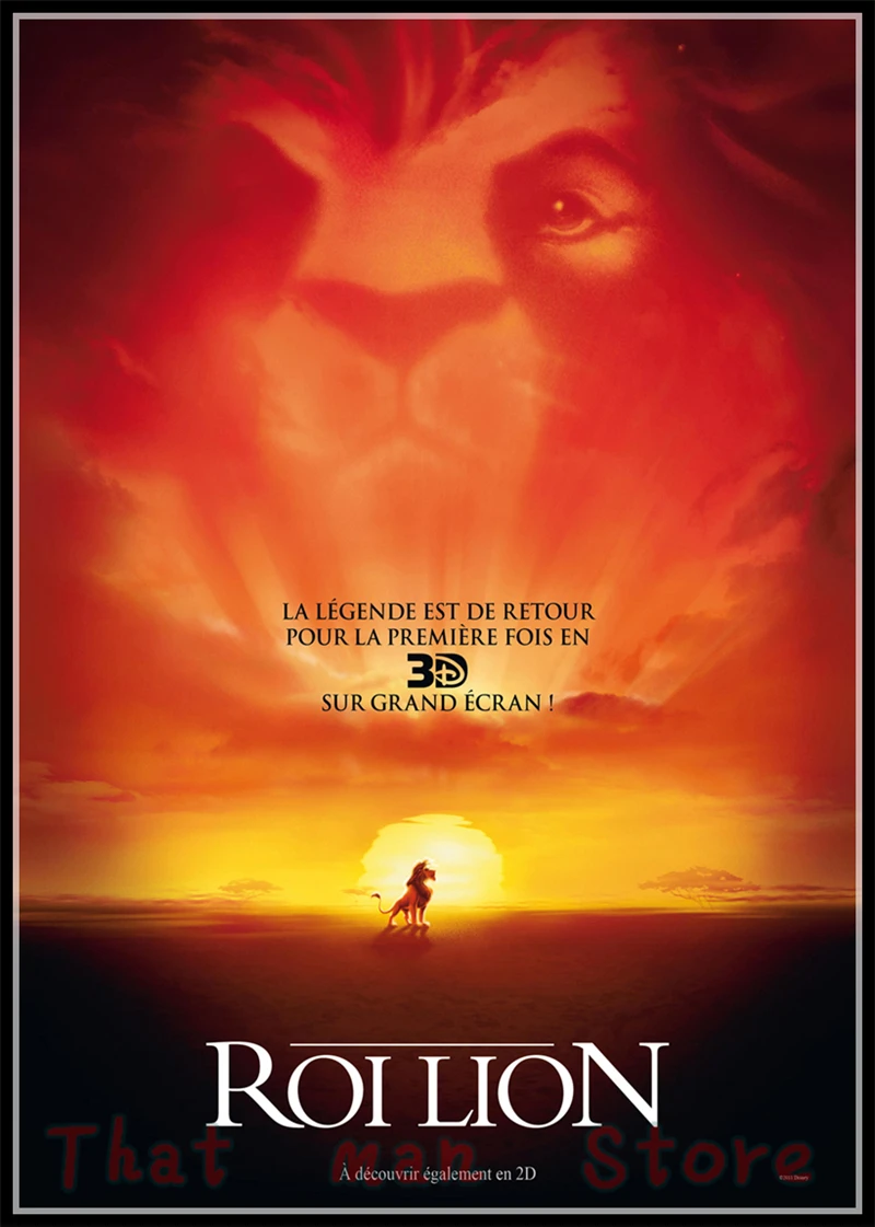 Белый Постеры к фильмам Король Лев Simba Тимон белый картон элемент декоративной живописи печатные обои с рисунком висит изображение без рамки - Цвет: Белый