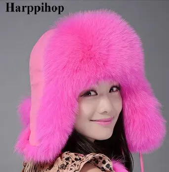 HARPPIHOP меховая шапка, шапка из меха лисы, меховая шапка, разноцветные осенние и зимние шапки, модные шапки-бомберы для женщин и мужчин
