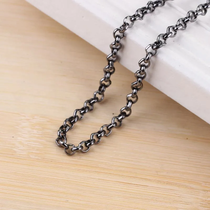 Diy ручной работы материал металлическая железная цепь хвост цепь кольцо цепь браслет аксессуары