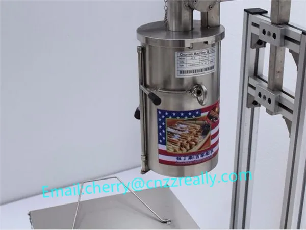 

Commercial Fried dough sticks 5L stainless steel churros maker filling machine with 25L electric fryer