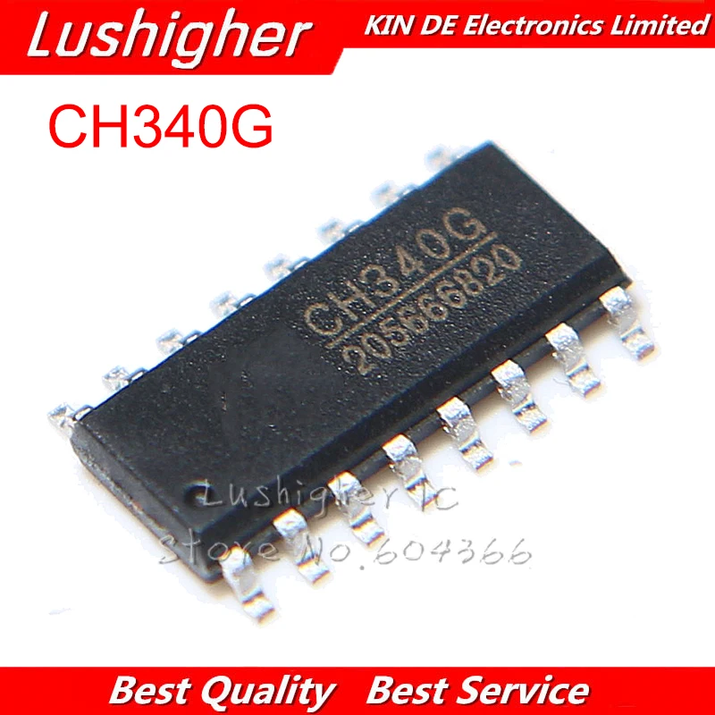 Плата CH340G SOP16 IC R3 с бесплатным USB кабелем последовательный чип SOP 16 CH340 340G 5 шт.