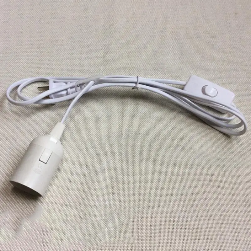 E27 лампа болт крепления розетка выключатель с точечной кабель Base свет лампы