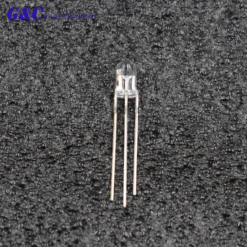 F5 cathode red-blue 50 шт. F3/F5 светодиодный светильник 3Pin общий анод/катод 3 мм 5 мм круглый двойной цвет прозрачный красно-зеленый/красно-синий комплект - Цвет: F5 cathode red-blue