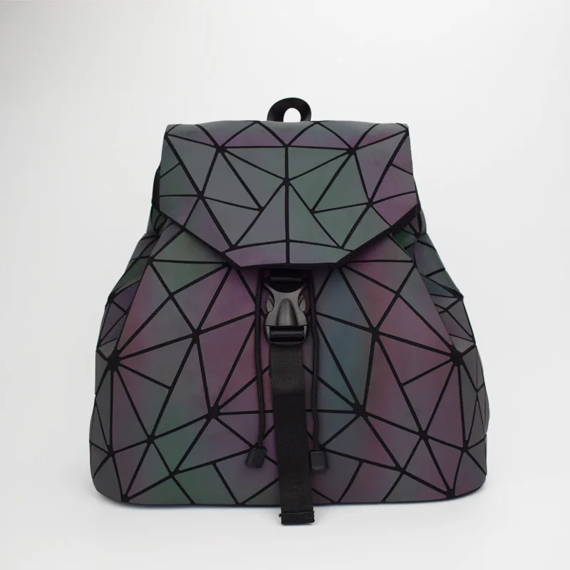 SENDEFN New Geometric pattern Laser Unisex Backpack Women Dazzle Color Plaid Female Fashion Sequins Mirror Free shipping | Багаж и сумки