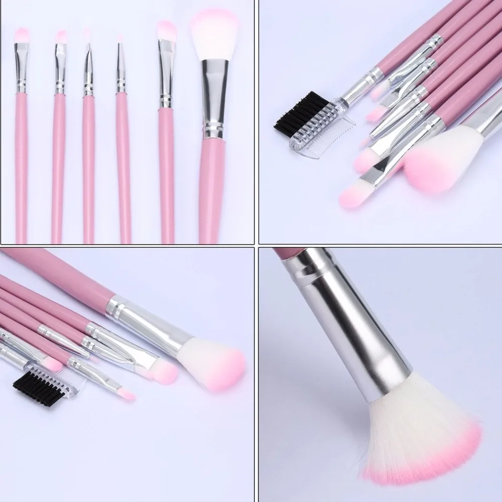 Набор кистей для макияжа 7 шт./компл. Pro косметика искусственные тени век подводка