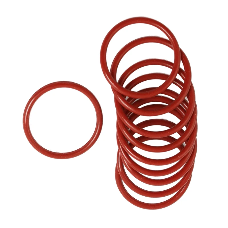 10 шт. силиконовые уплотнительные уплотнения для масла шайба красного цвета