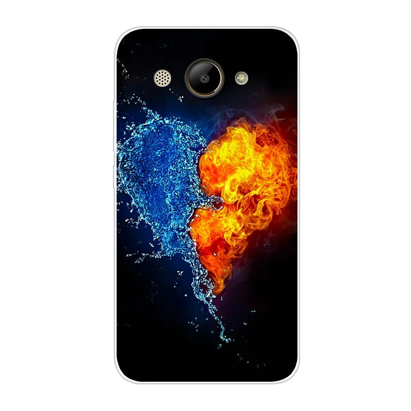 Мягкий мультяшный чехол для Huawei Y3 2017 силиконовый задней панели телефона Y 3 Y32017