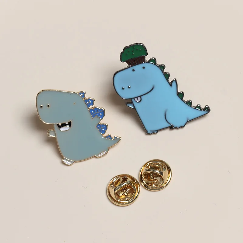 1 шт. детская эмалированная брошь в виде динозавра|Броши| |