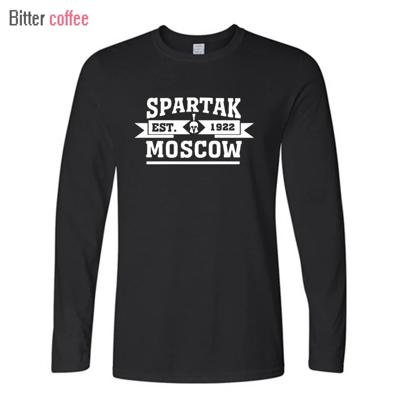 Горький кофе нвэ высокое качество, футболка с Москвой, Российская премьера лига, Camiseta, футболка с длинным рукавом, XS-XXL