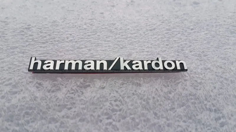 6 шт./лот harman/kardon Hi-Fi динамик аудио 3D алюминиевый значок эмблема стерео наклейка 43x5