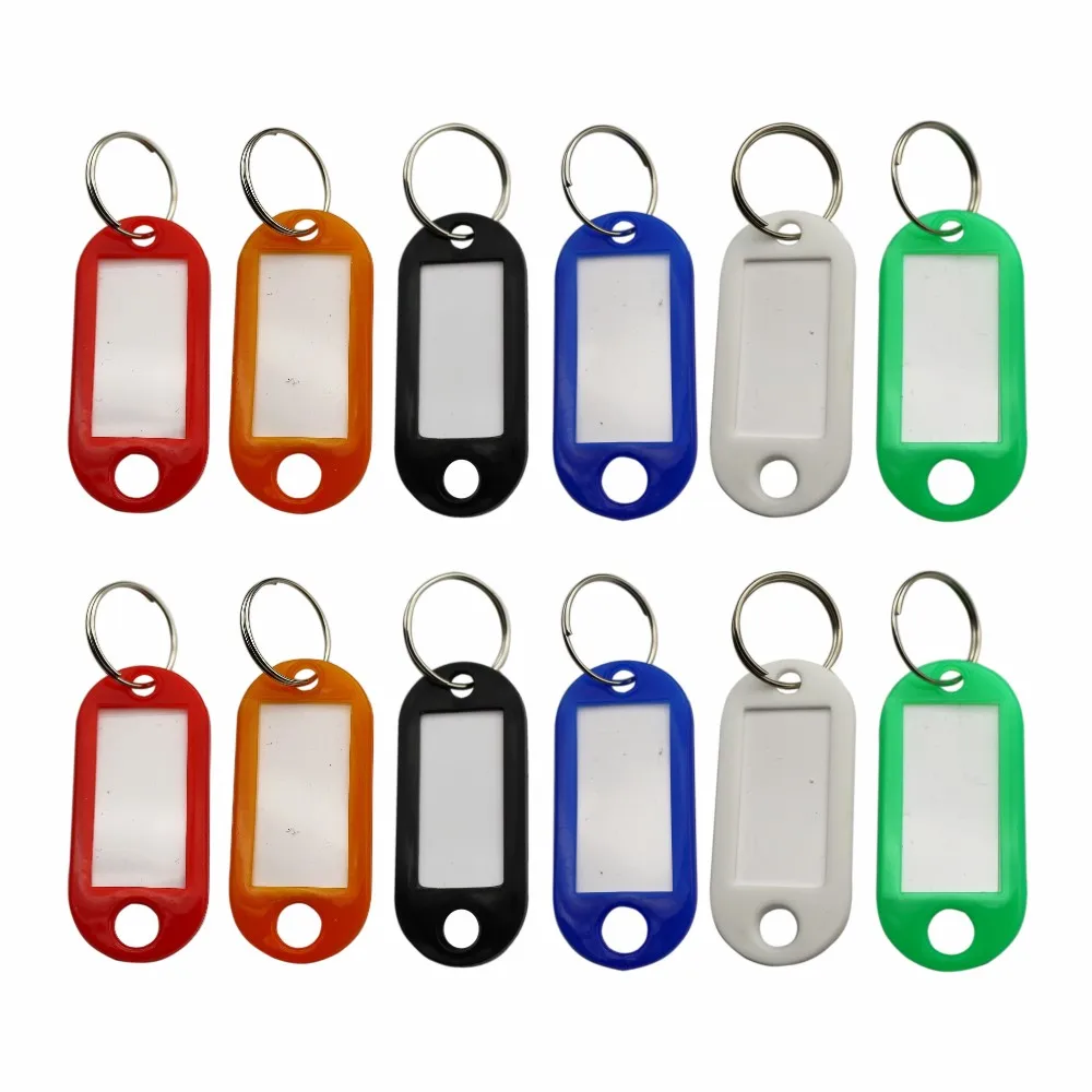 THD 50 шт. лучшие красочные пластиковые карты для ключей металлическое кольцо отель