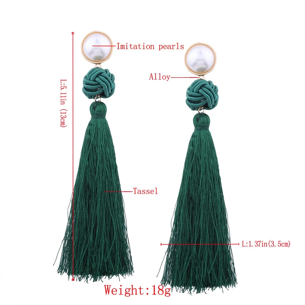 Sunarry 2018 New Chinese Style Tassel Earrings Multicolor Silk Fabric Long Drop Dangle For Women Jewelry | Украшения и аксессуары