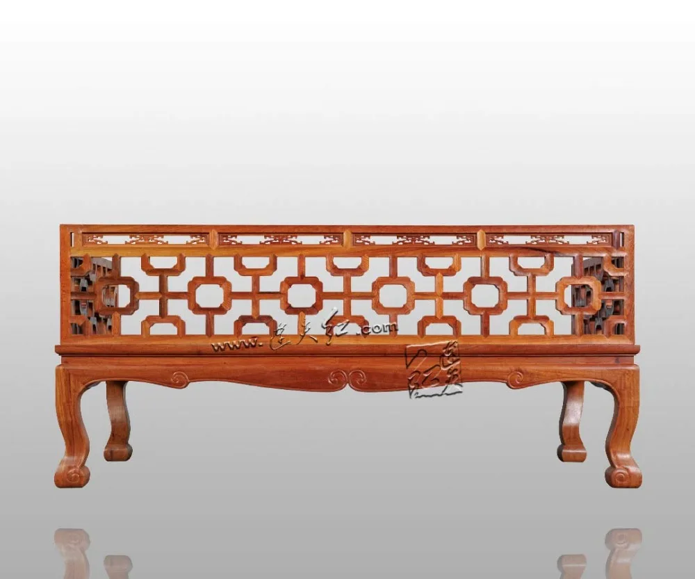 Chinese Classical Rosewood Arhat Bed Luo Han chuang Antique Ming&ampQing Furniture living room carved Sofa Solid Red Wood Arhatbed |
