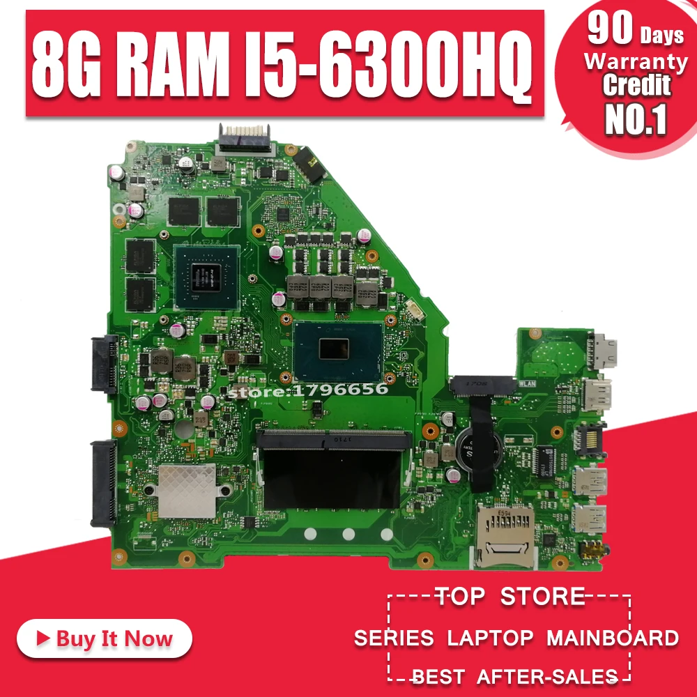 

8G RAM I5-6300HQ GTX950M X550VX материнская плата для ноутбука For Asus X550VX X550VQ W50V FH5900V тест X550VX материнская плата Тест ОК