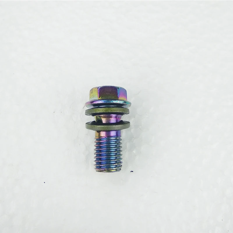 Standard color screw 4 pce для мотоцикла полый винт с тормозным насосом/суппортами/тормозными трубами/Тормозная муфта шланг радиатора банджо-болт M10 x 1,25 винт - Цвет: Standard color screw