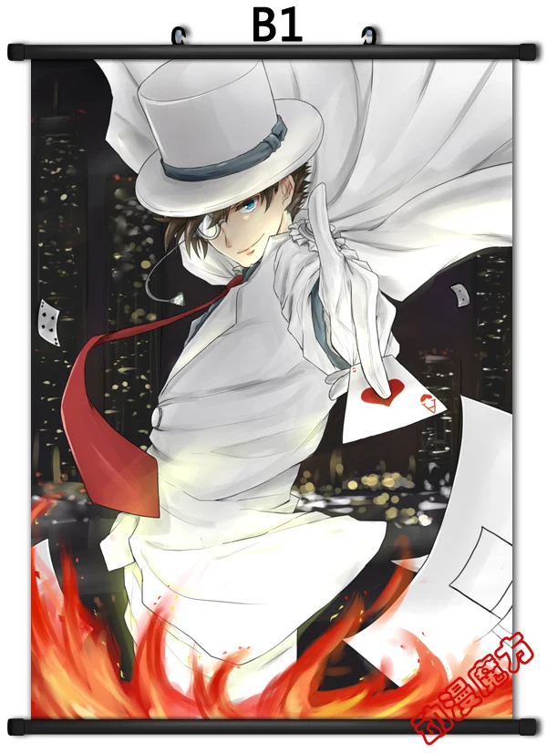Аниме Детектив Конан чехол закрытый Kaitou Kiddo & Mouri Ran Edogawa Konan домашний Декор