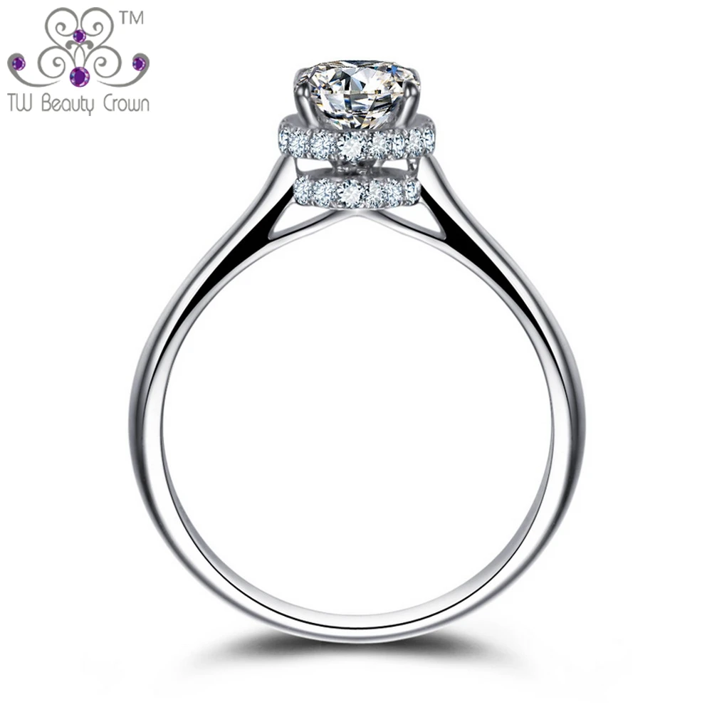 Женское кольцо из серебра 925 пробы с фианитом|wedding band|real sterling silverbridal set |